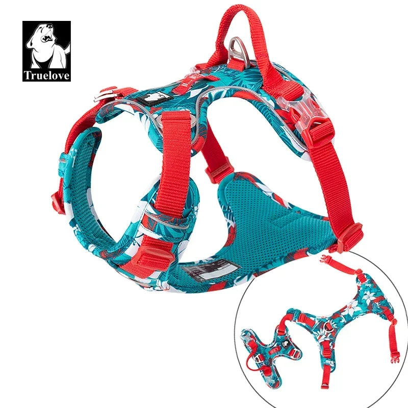 TRUELOVE Explosion Proof Dog Harness Camouflage Reflective Nylon Special Edition