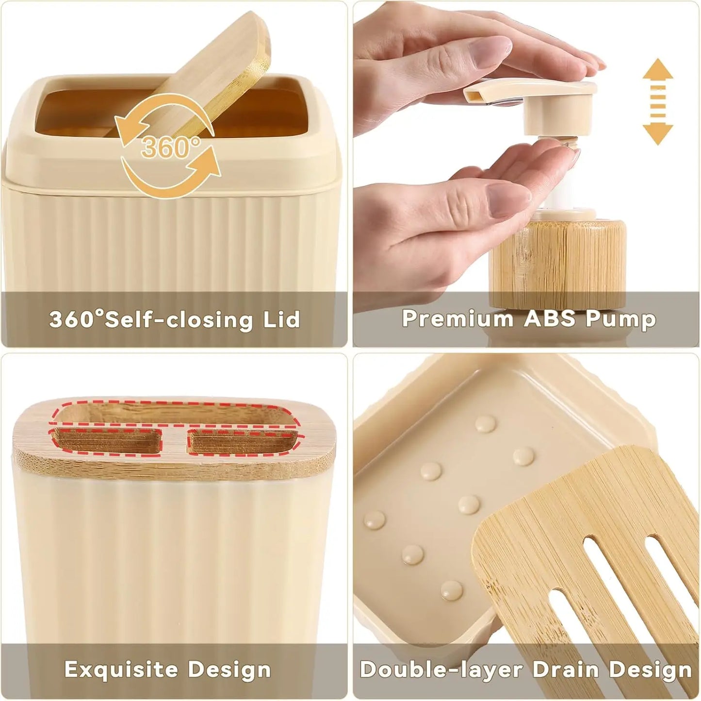 32-Piece Bathroom Accessory Set With Shower Curtain