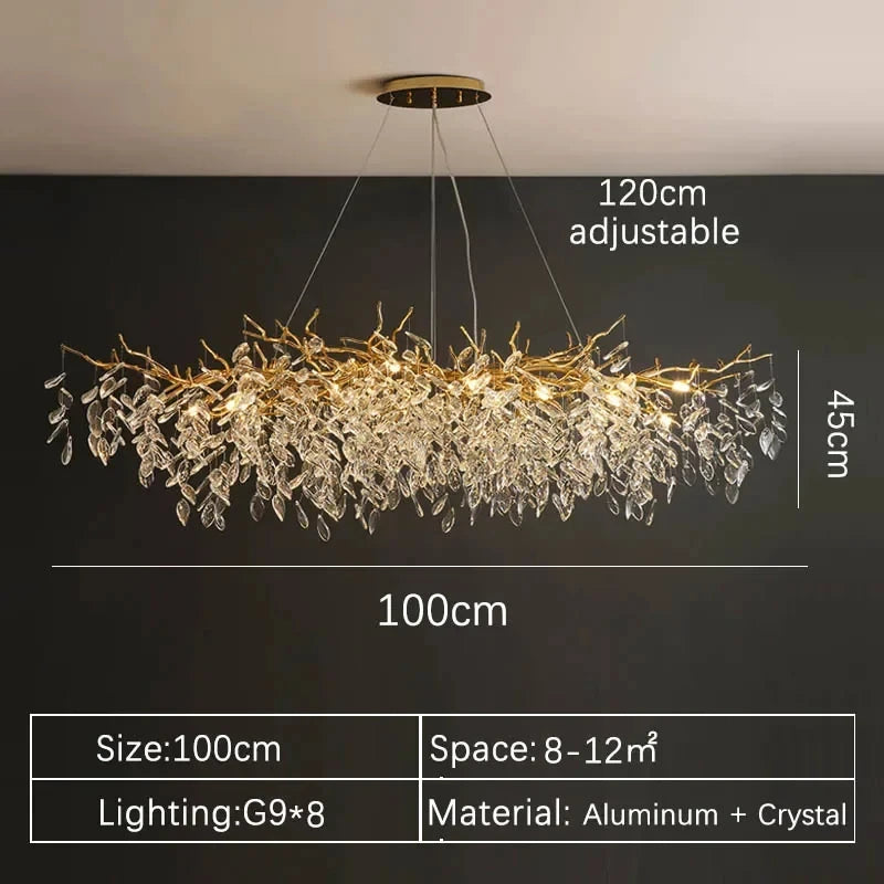 Normichy Luxury Crystal LED Chandeliers For Living And Dining