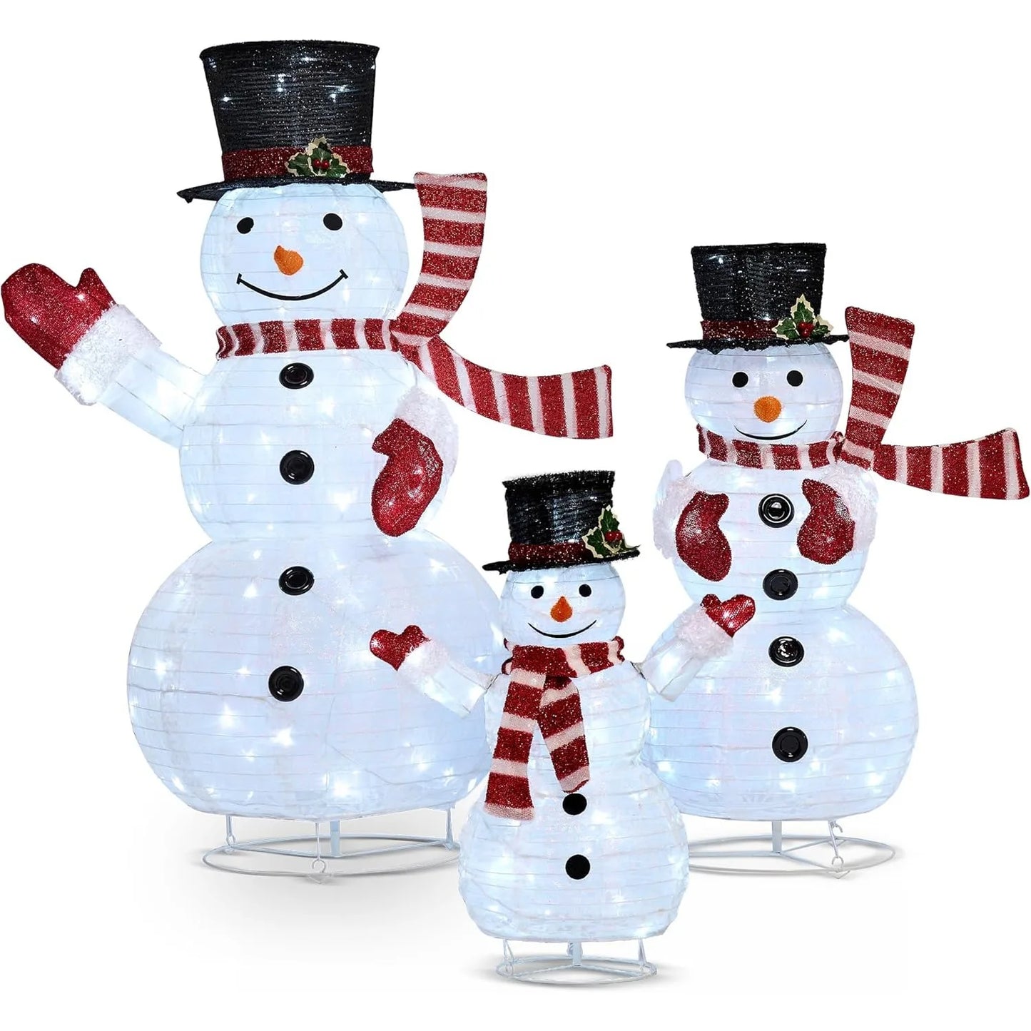 Joyfy Three Piece Snowman LED Yard Light Set 270 LEDs