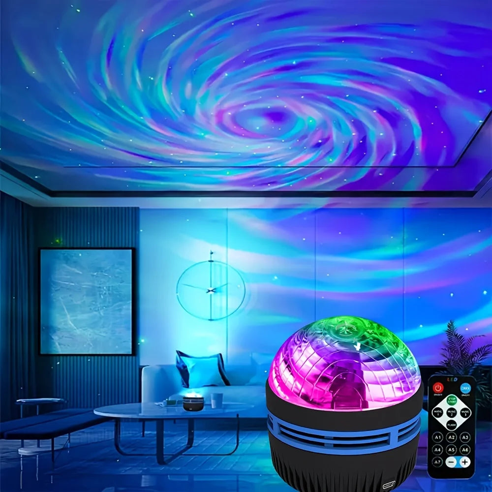 Galaxy Starry Sky Projector LED Night Light USB Rechargeable With Remote