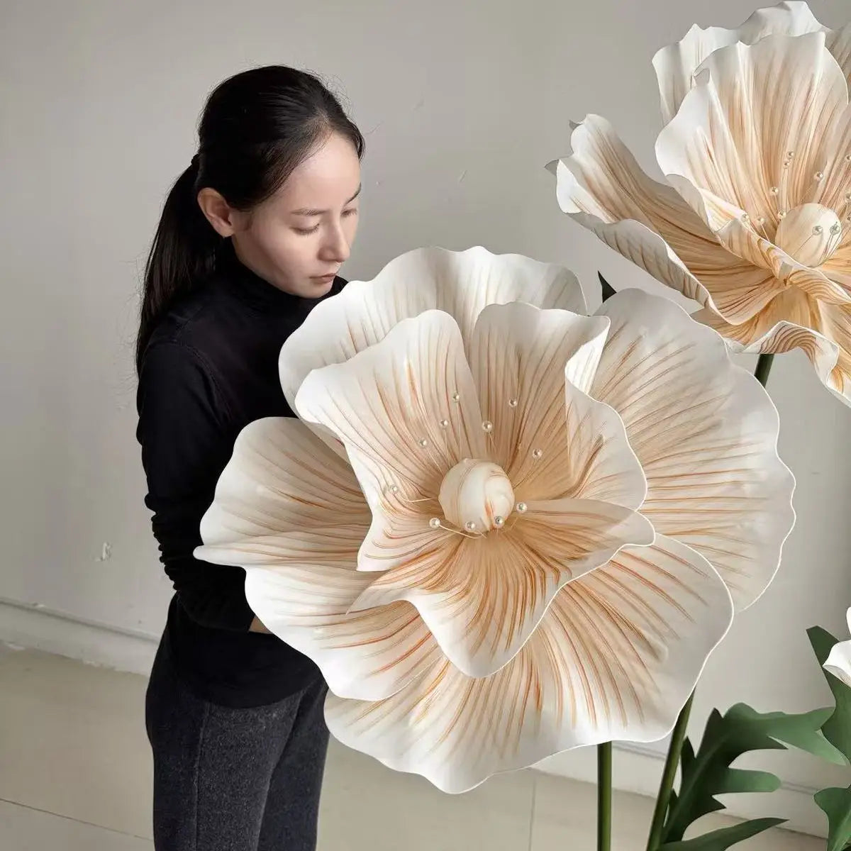 EVA Artificial Flower Display With Stand For Wedding And Home Decor