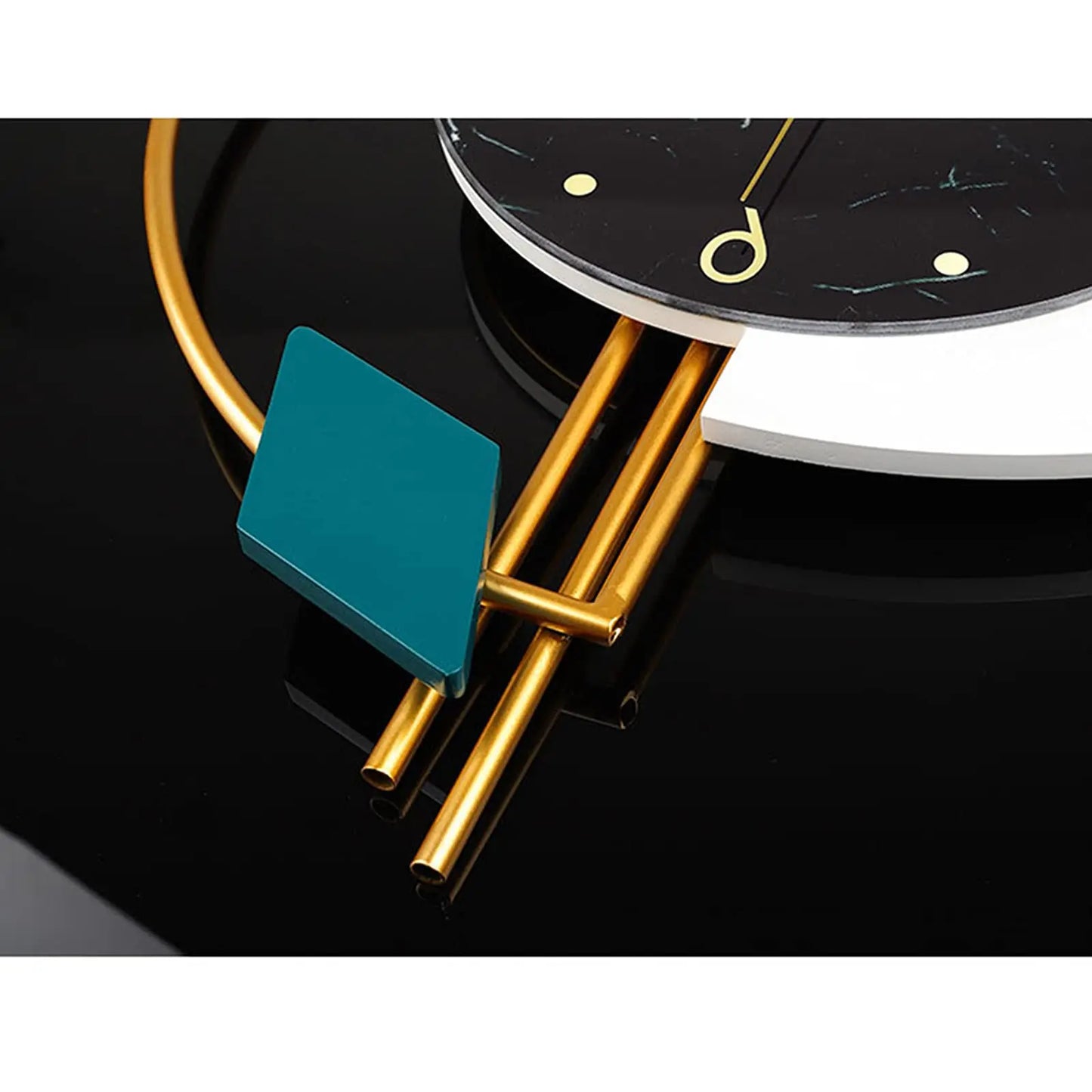 Nordic Marble Wall Clock Luxury Silent Battery Operated