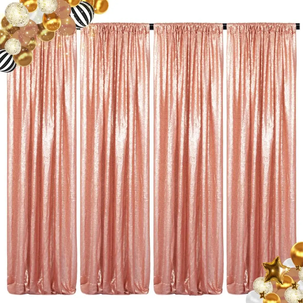 Sequin Backdrop Curtains Panels for Photography and Wedding Events