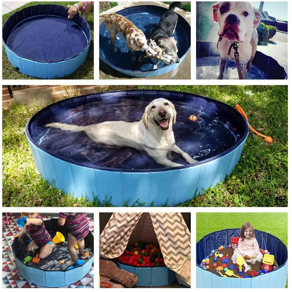 PETRAVEL Dog Pool Portable Bath Tub for Large Dogs