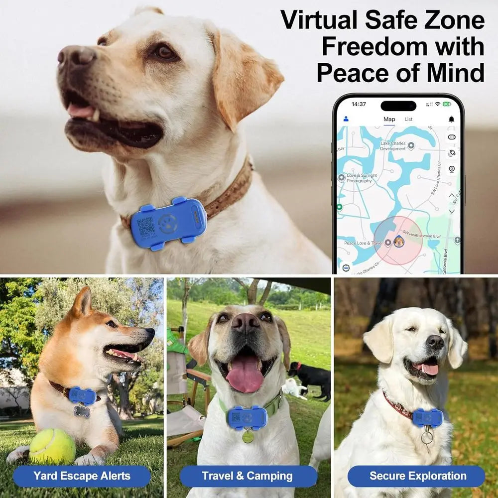 GPS Pet Tracker For Dogs And Cats With Proximity Alerts