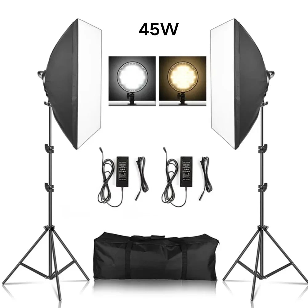 SH Professional Softbox Lighting Kit For Photography Studio