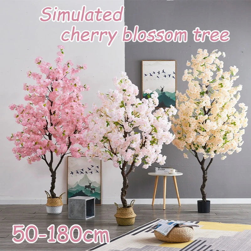 Artificial Cherry Blossom Tree Potted Floor Standing Decoration