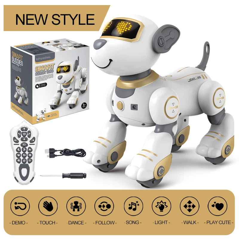 Kelaton RC Robot Dog With Voice Command And Programmable Touch