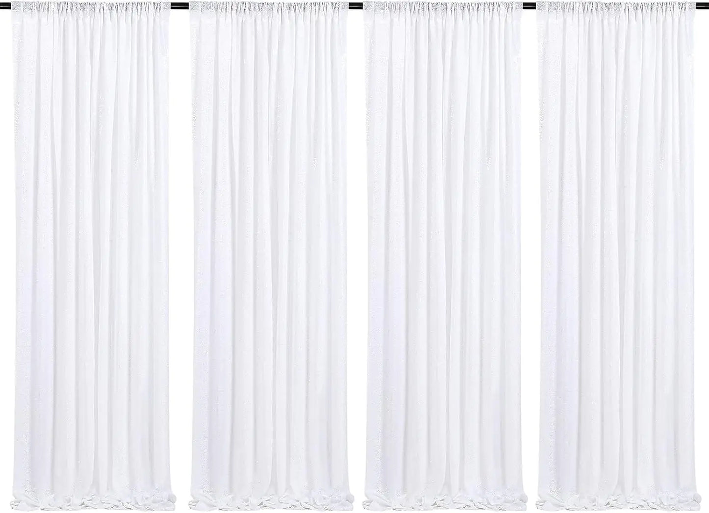 Sequin Backdrop Curtains Panels for Photography and Wedding Events