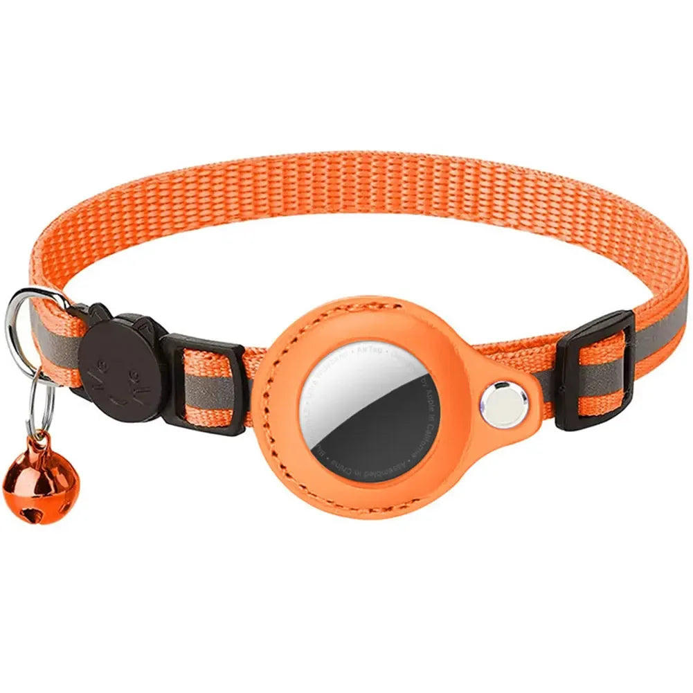 Shunmaii Reflective Cat Collar With AirTag Holder And Adjustable