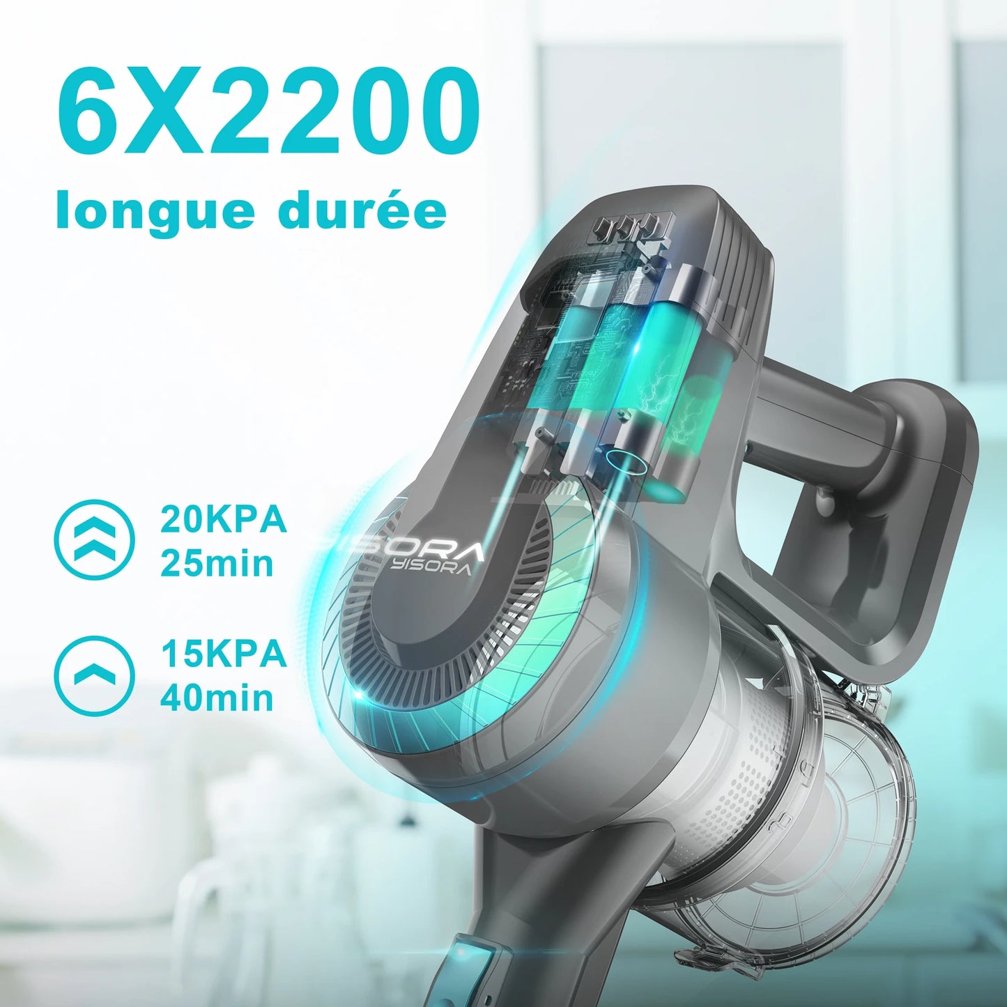 INSE N300 Cordless Upright Vacuum Cleaner For Car Carpet And Hard Floors