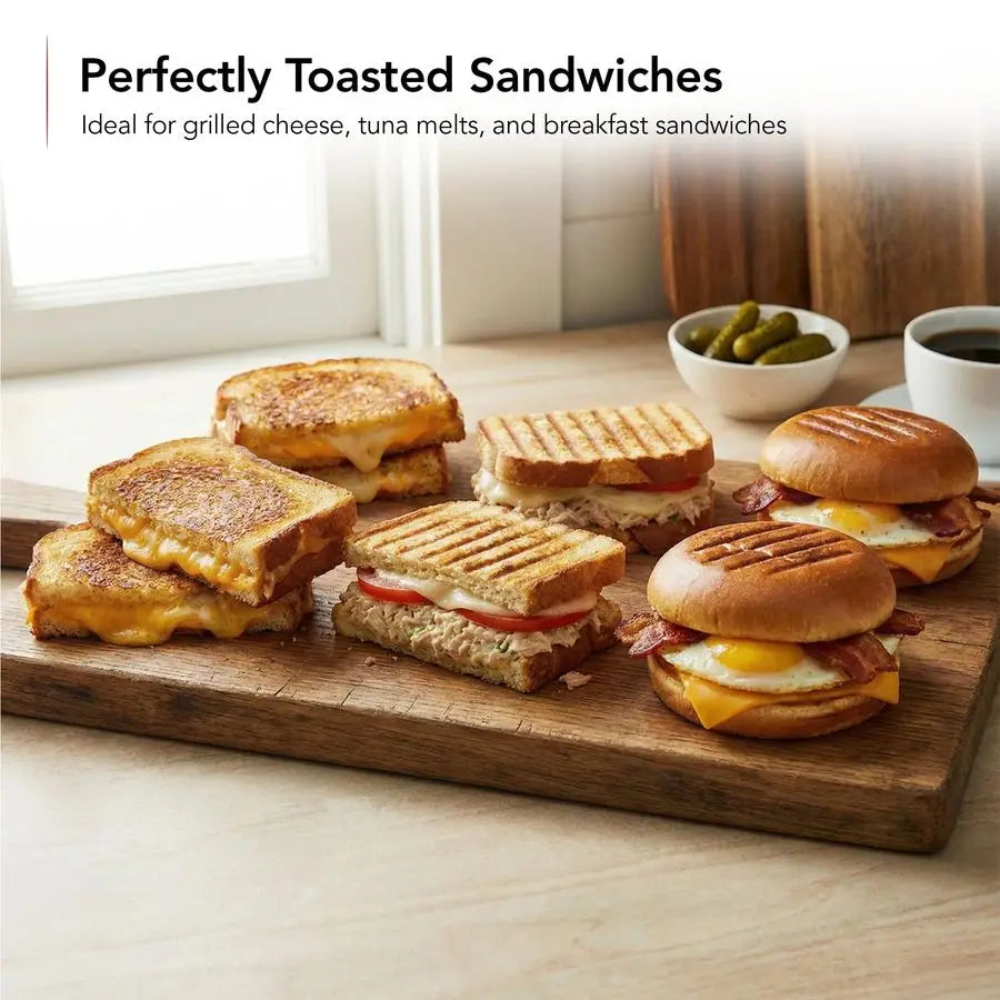 3-In-1 Electric Sandwich Maker Panini Grill And Waffle Iron