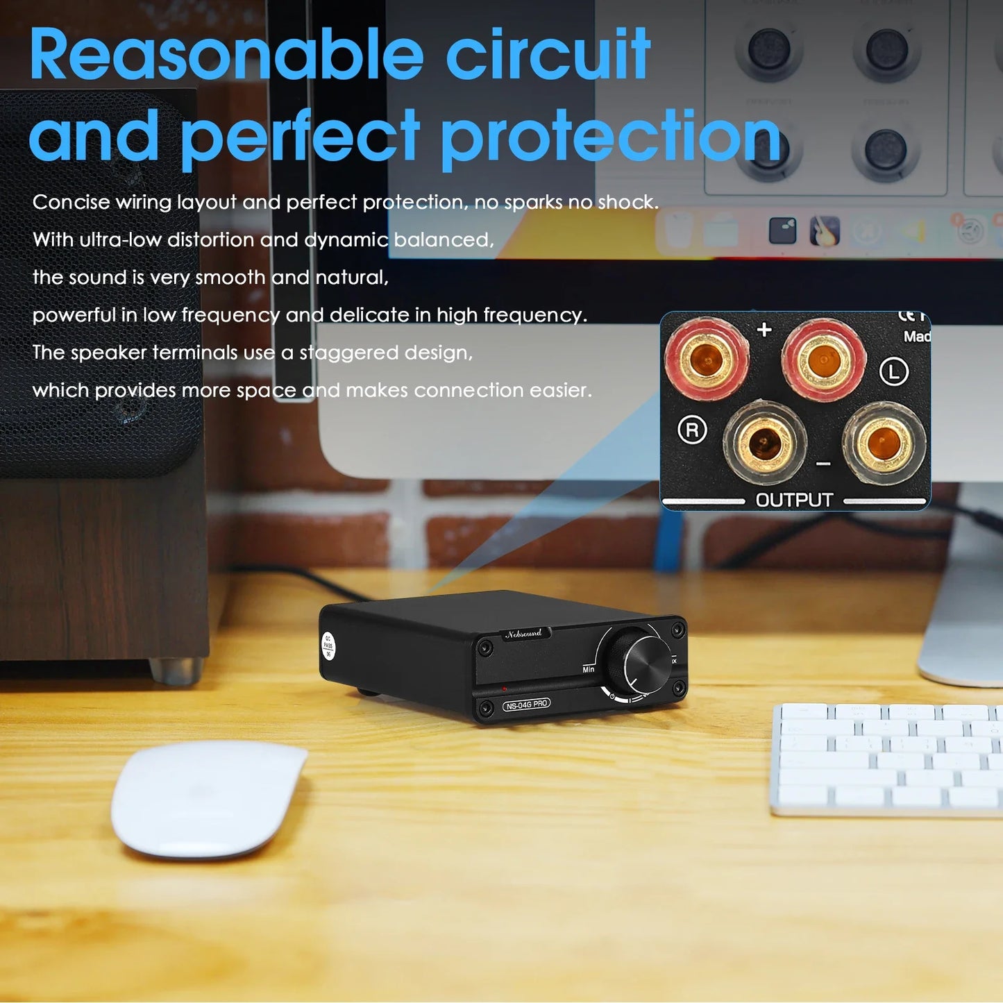 Douk Audio NS-04G PRO 2-Channel Mini Digital Power Amplifier