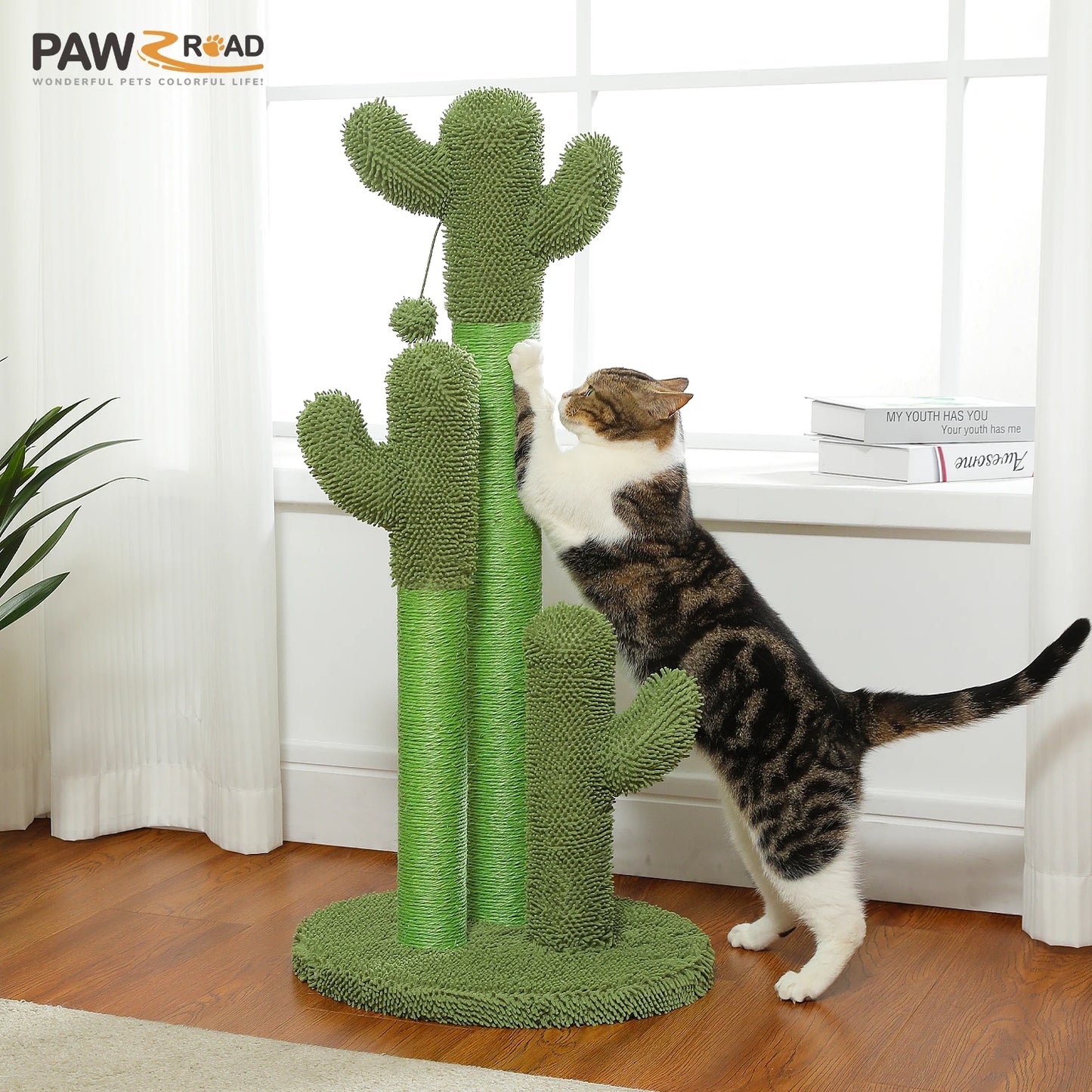 PEQULTI Cat Tree With Condo And Hammock For Indoor Cats