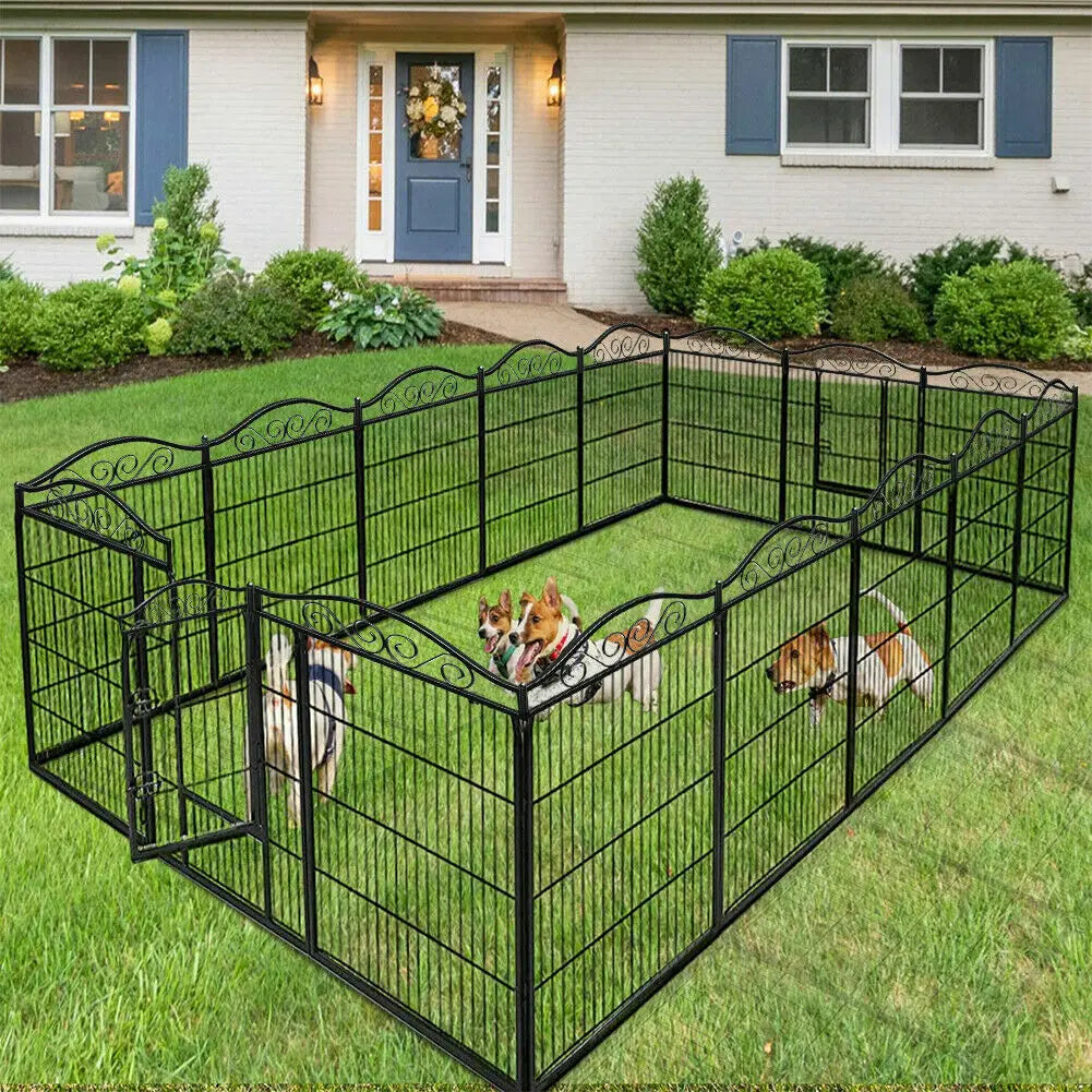 BINGOPAW Heavy Duty Foldable Dog Playpen, 8 Panel Kennel