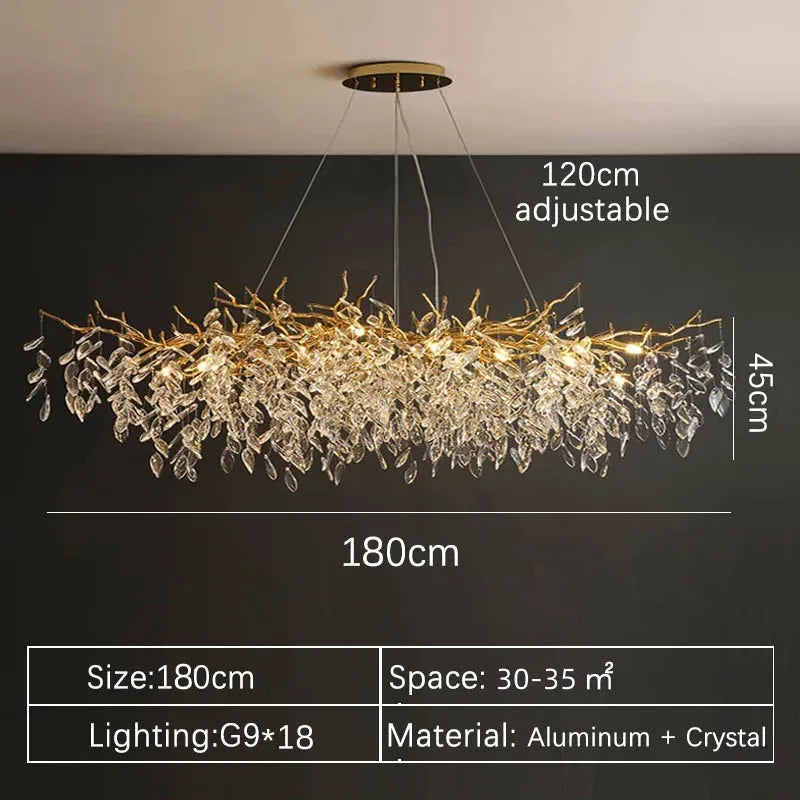 Normichy Luxury Crystal LED Chandeliers For Living And Dining