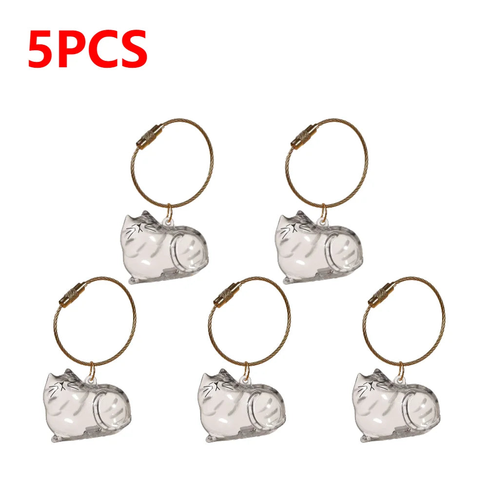APWIKOGER Cat Keychain DIY Pendant Hair Storage Box