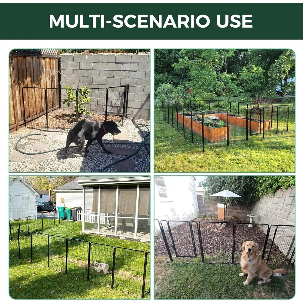 Garden Fence Outdoor Heavy Duty Metal Barrier For Pets