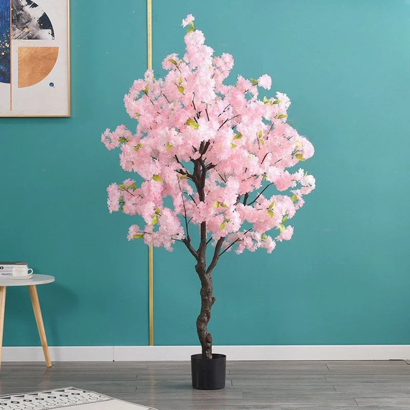 Artificial Cherry Blossom Tree Potted Floor Standing Decoration