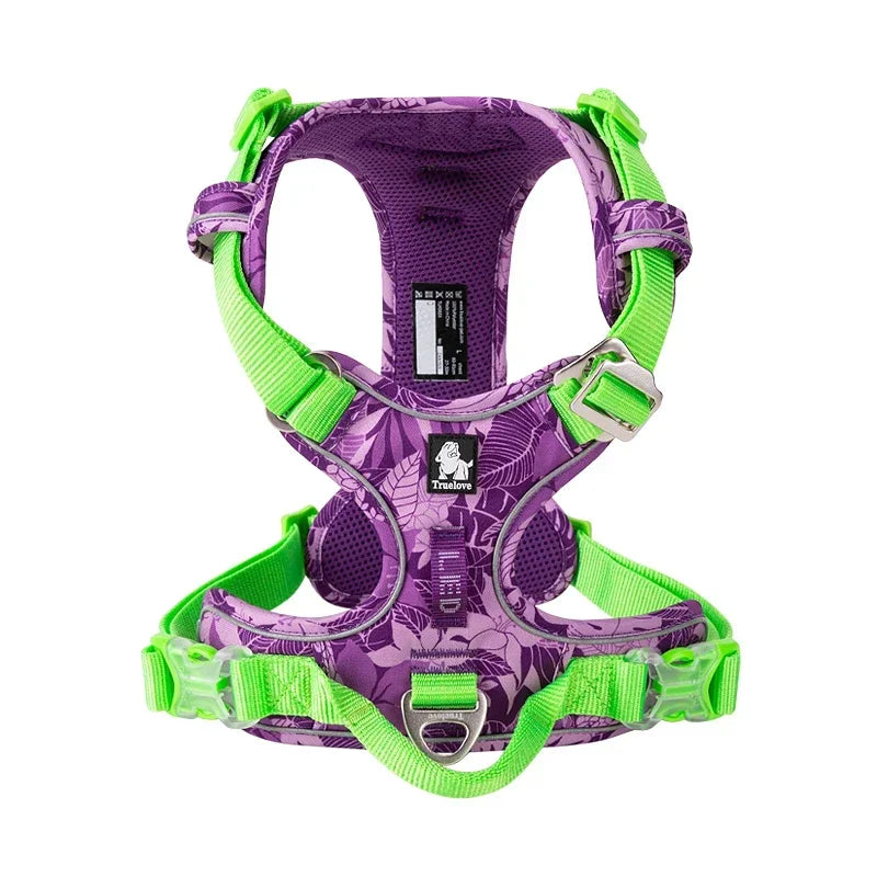 TRUELOVE Camouflage Reflective Nylon Dog Harness Special Edition Upgrade