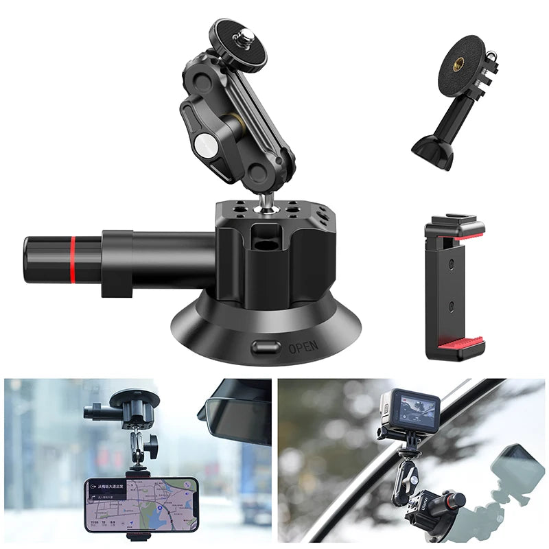 Ulanzi Hand Pump Vacuum Suction Mount Bracket For Action Cameras