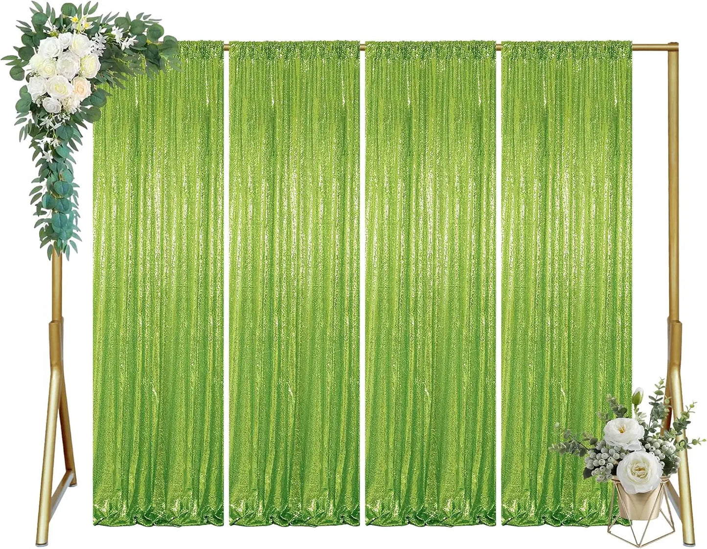 Sequin Backdrop Curtains Panels for Photography and Wedding Events