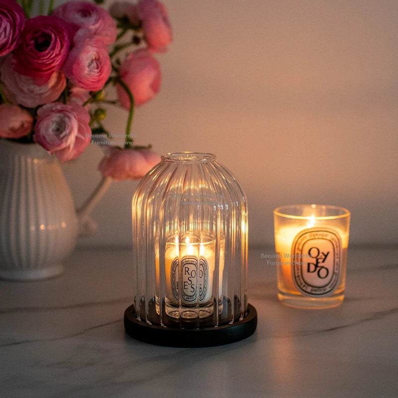Modern Glass Tea Light Candle Holders For Home Decor