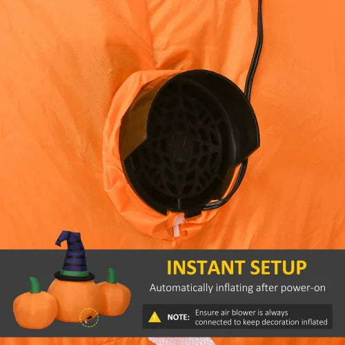 Inflatable Halloween Pumpkin Display LED Outdoor Yard Decor Waterproof