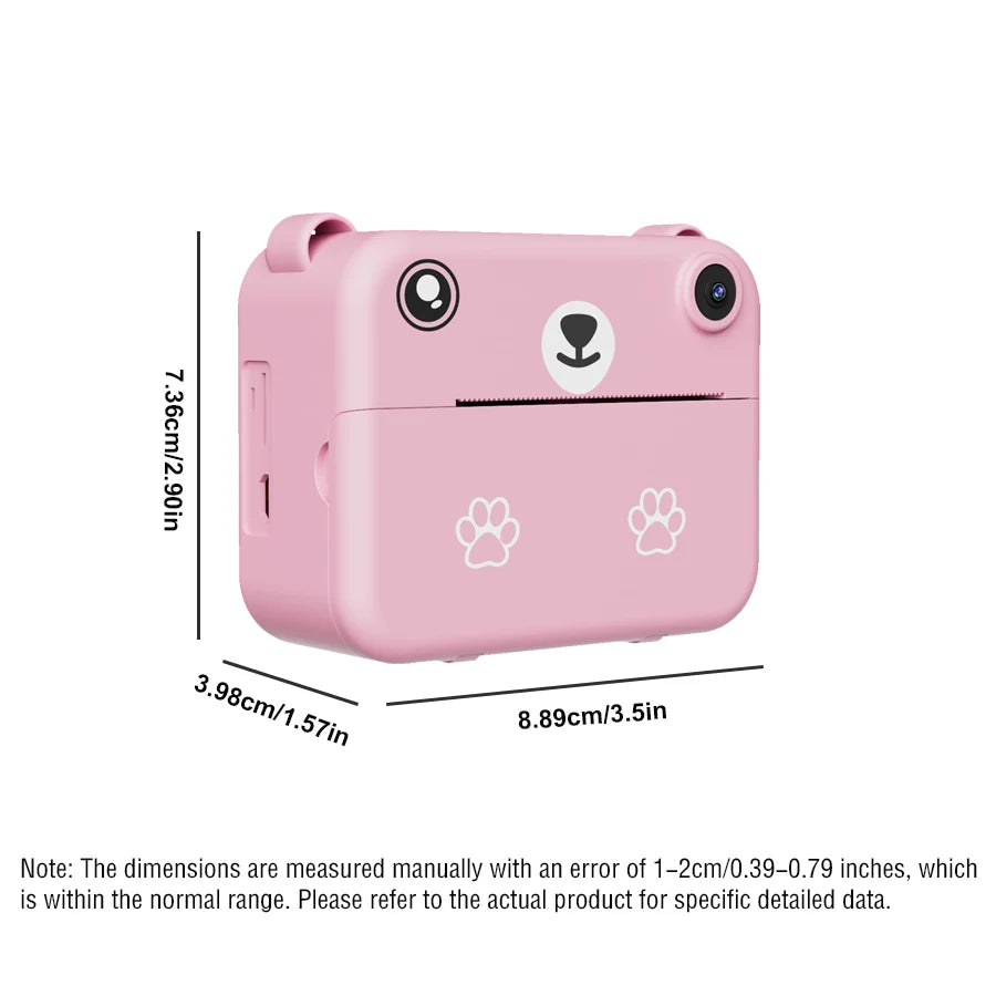 Multifunctional Children's Camera With Instant Print Portable