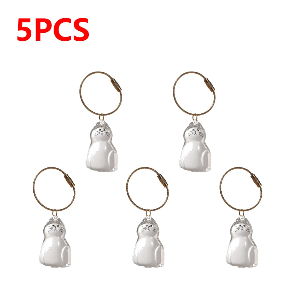 APWIKOGER Cat Keychain DIY Pendant Hair Storage Box