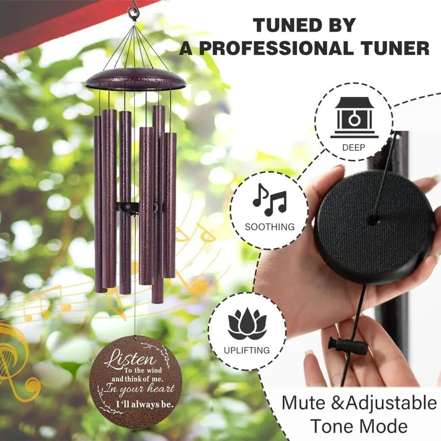 Memorial Wind Chimes For Loss Of Loved One Aluminum Construction