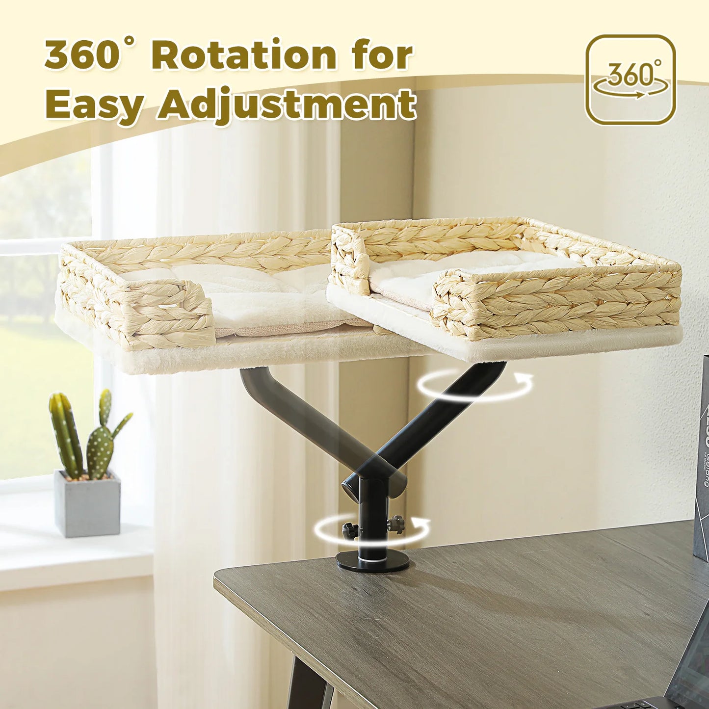 PAWZ Road Cat Desk Bed 360 Rotating Stand