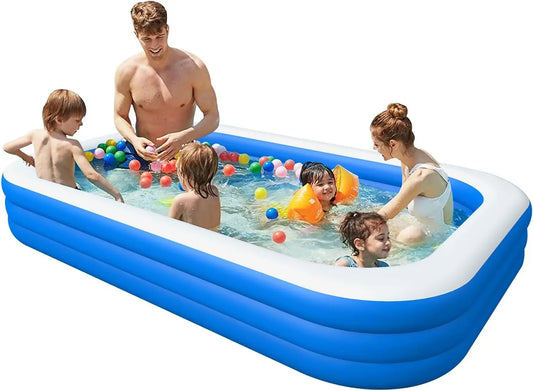 Family Inflatable Pool for Backyard Fun