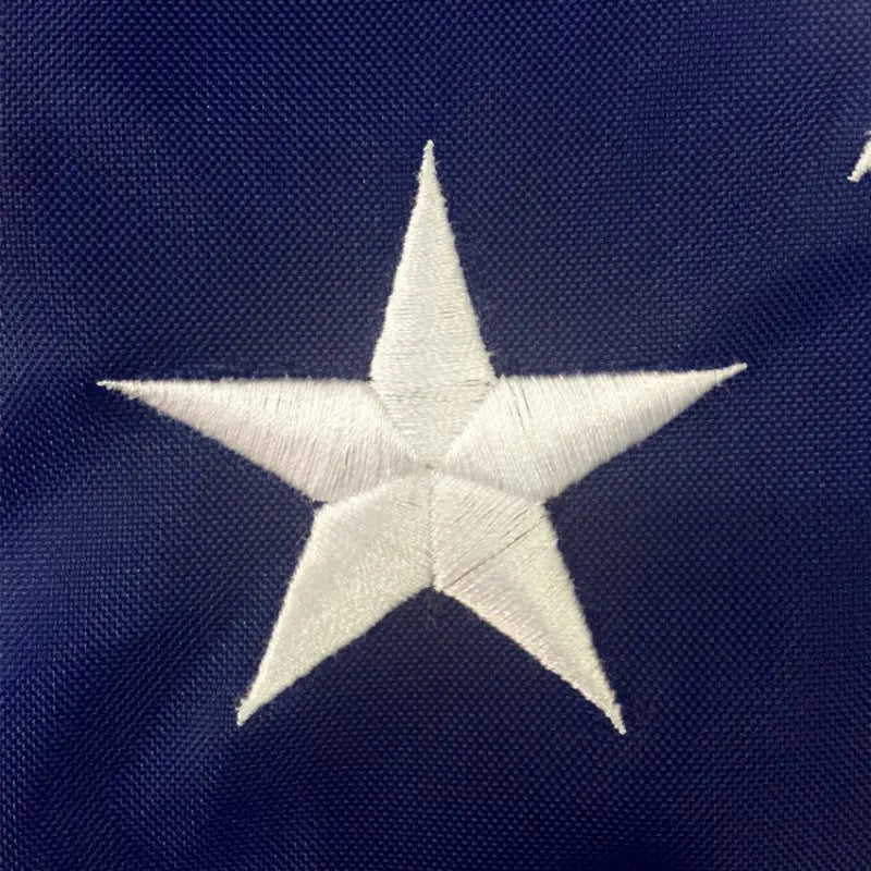 Embroidered American Flag Weatherproof Garden Flag