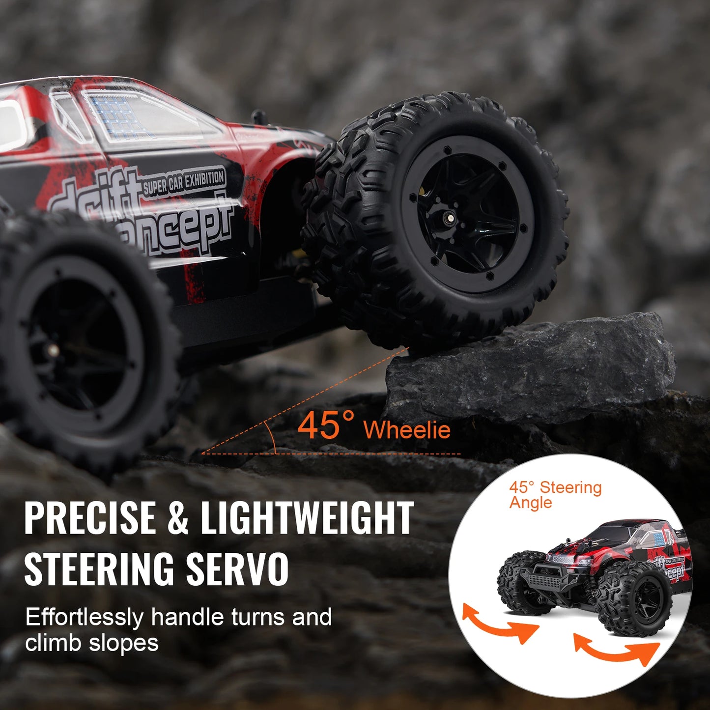 1:18 RC Monster Truck High Speed Drift 4WD Off Road