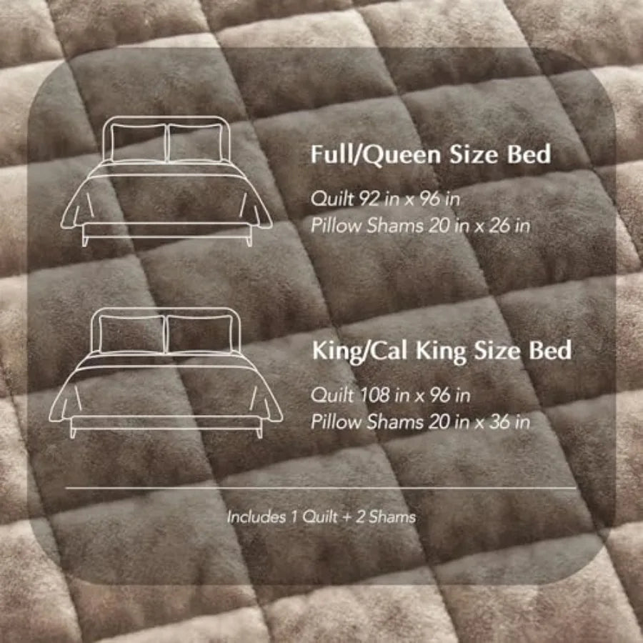 Luxury Velvet Quilt Bedding Set