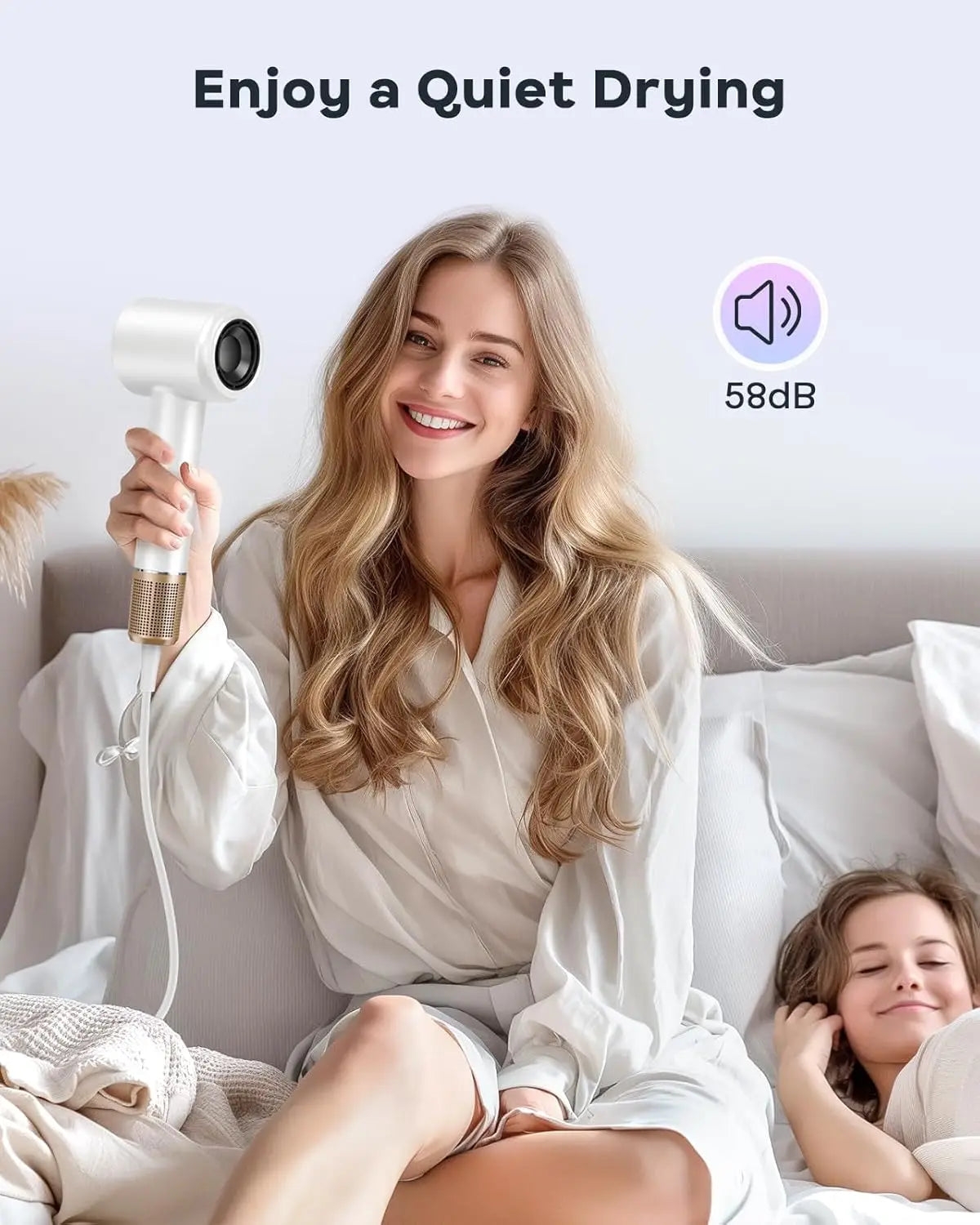 BOPCAL Brushless Hair Dryer 120000 RPM Negative Ion 1500W