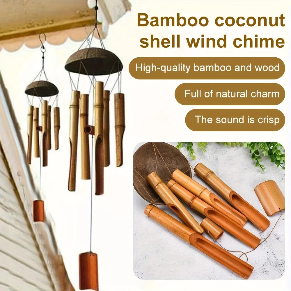 Garden Bamboo Wind Chime Decor For Outdoor And Indoor Living