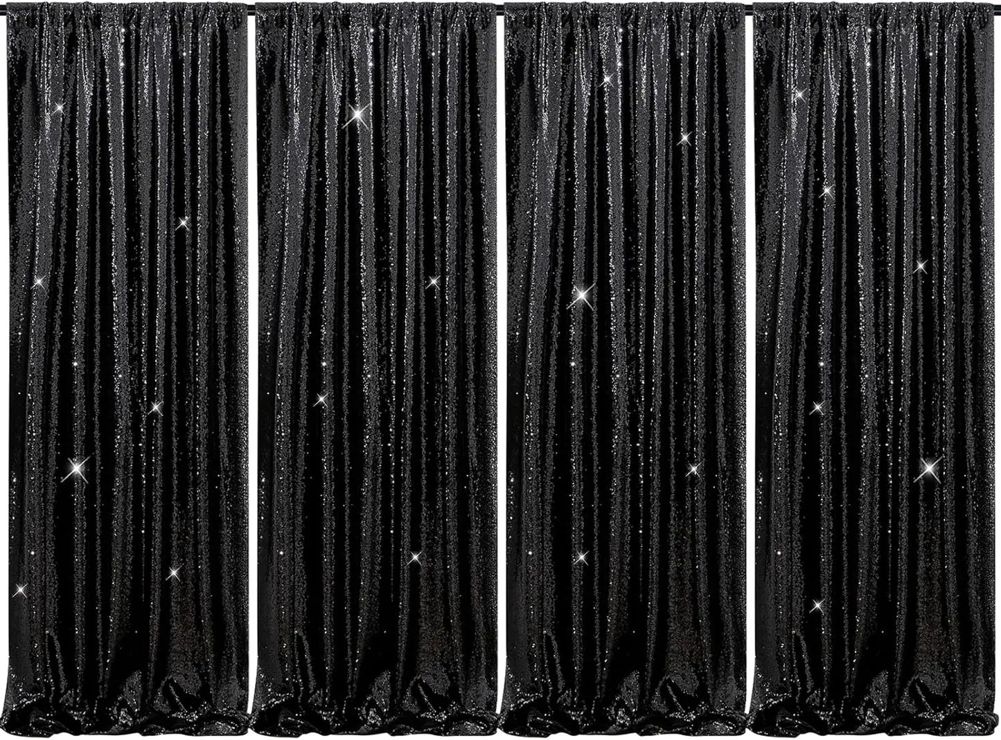 Sequin Backdrop Curtains Panels for Photography and Wedding Events