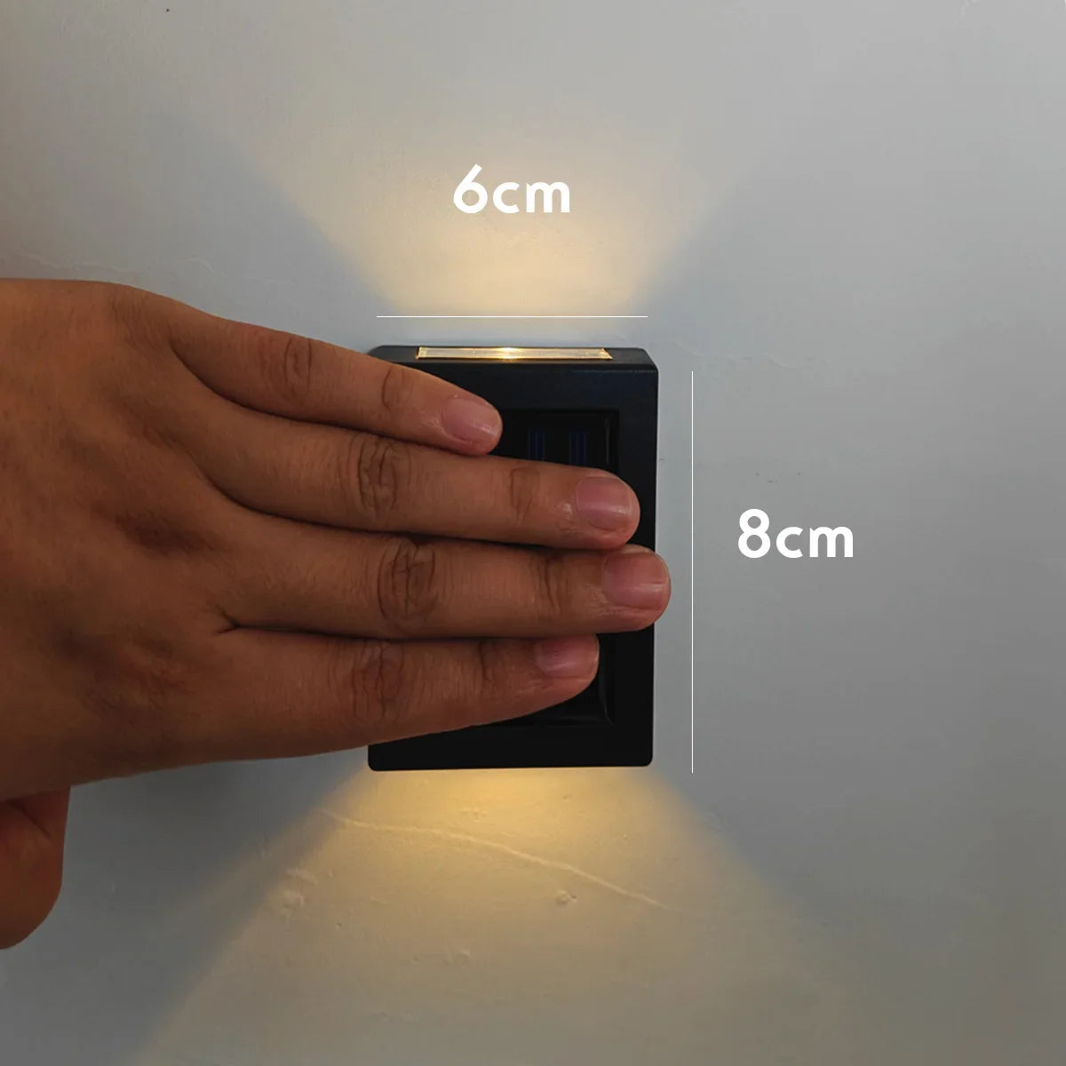 AlliLit Outdoor Solar Led Wall Light Waterproof Garden Lamp