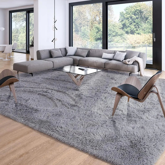 Soft Modern Shaggy Rug Non Slip Plush Area Carpet Indoor Living Room