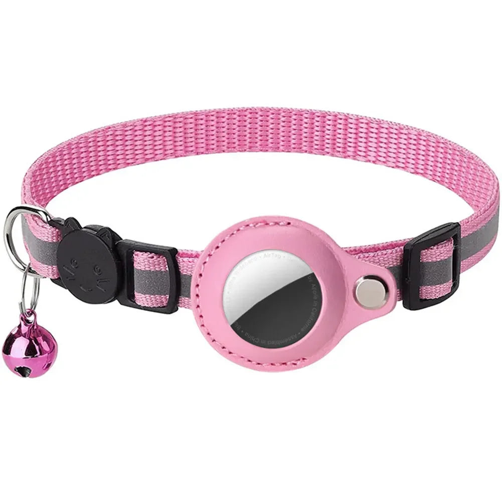 Shunmaii Reflective Cat Collar With AirTag Holder And Adjustable