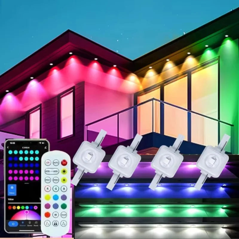 MIMIRGB IP67 Waterproof Outdoor LED String Lights With App Control