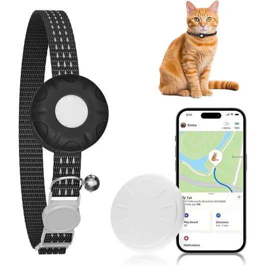 Cat Tracker Waterproof GPS Collar for Apple Find My iOS