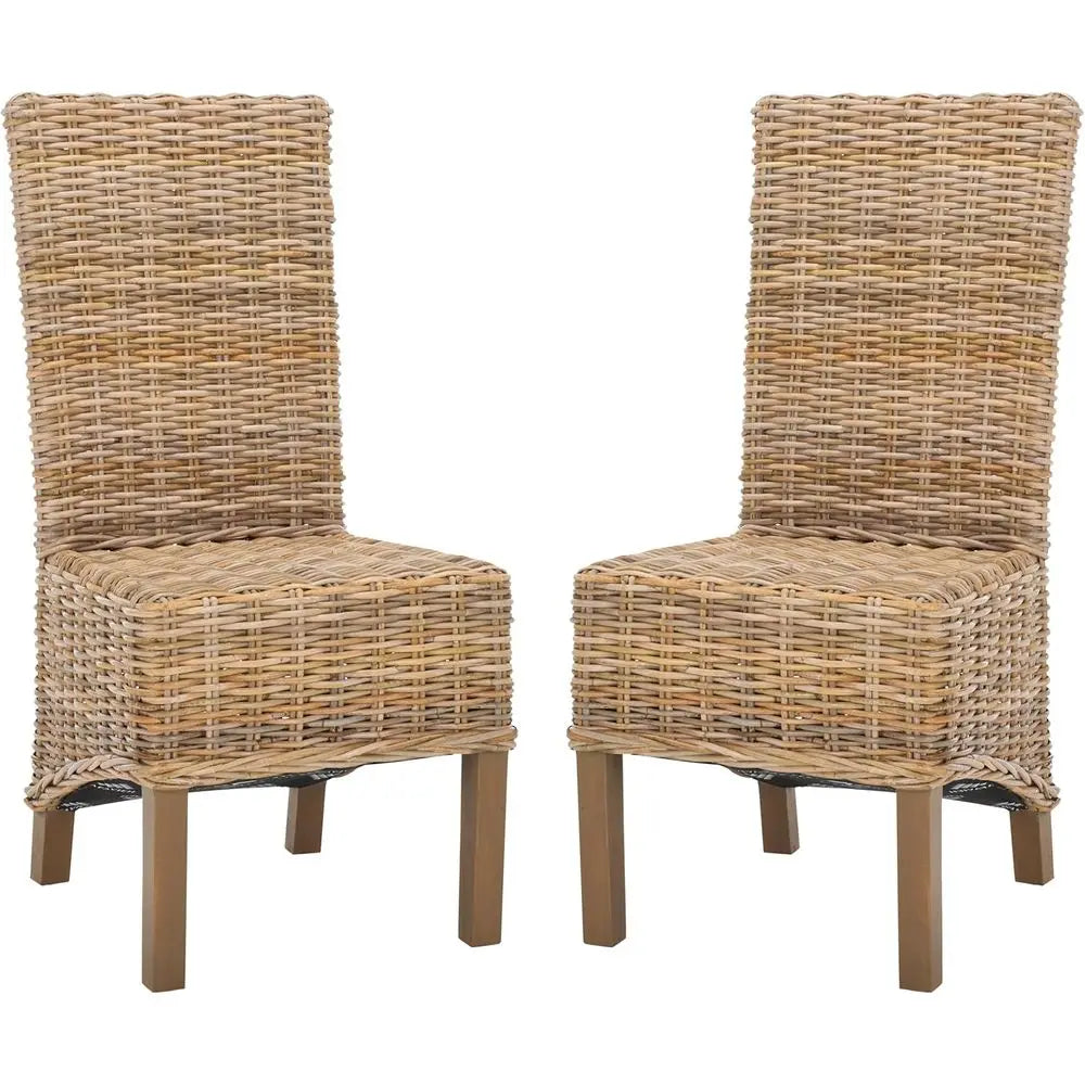 Pembrooke Wicker Dining Chairs Set of Two Modern Home Furniture