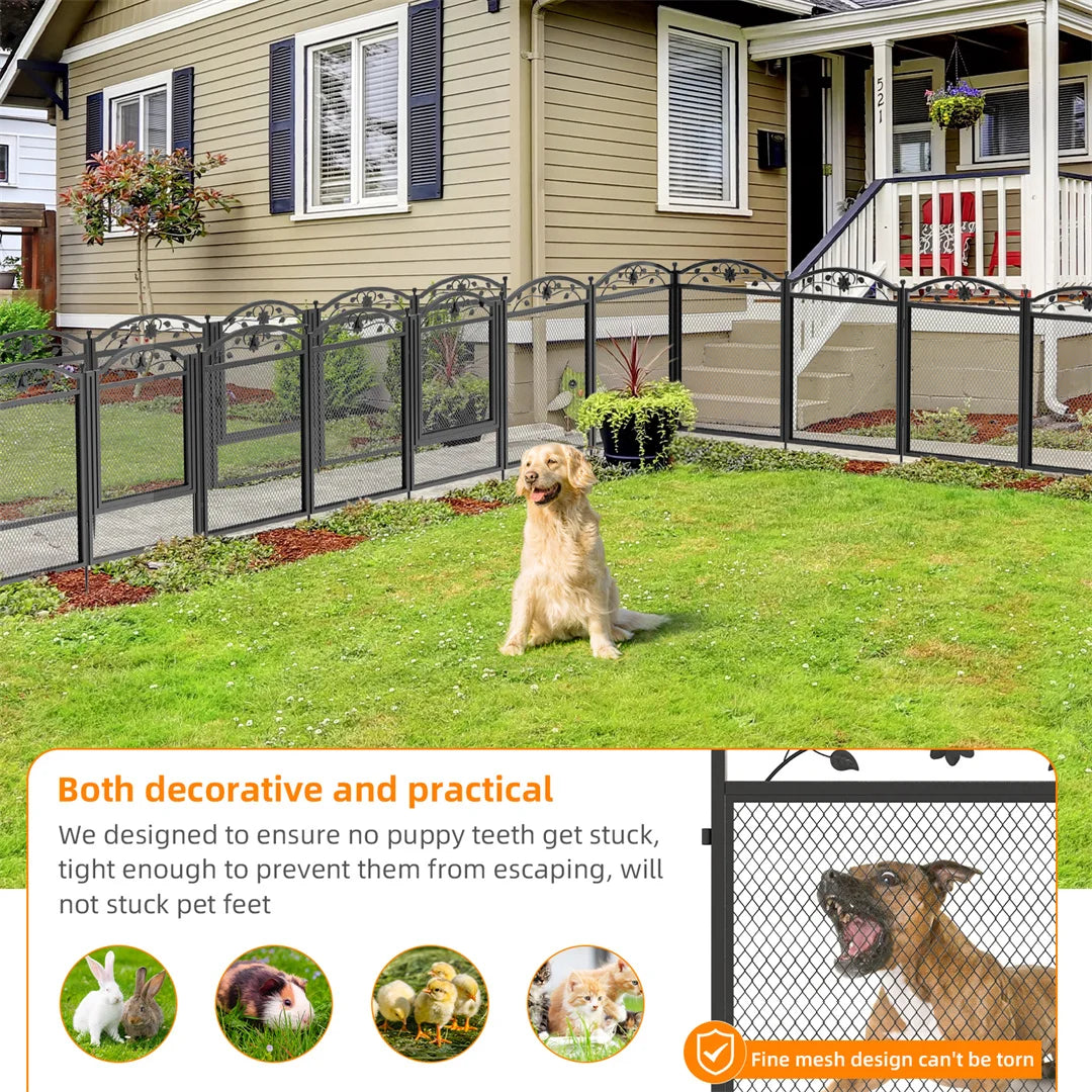 BINGOPAW Eight Panel Heavy Duty Dog Playpen for Indoor Outdoor