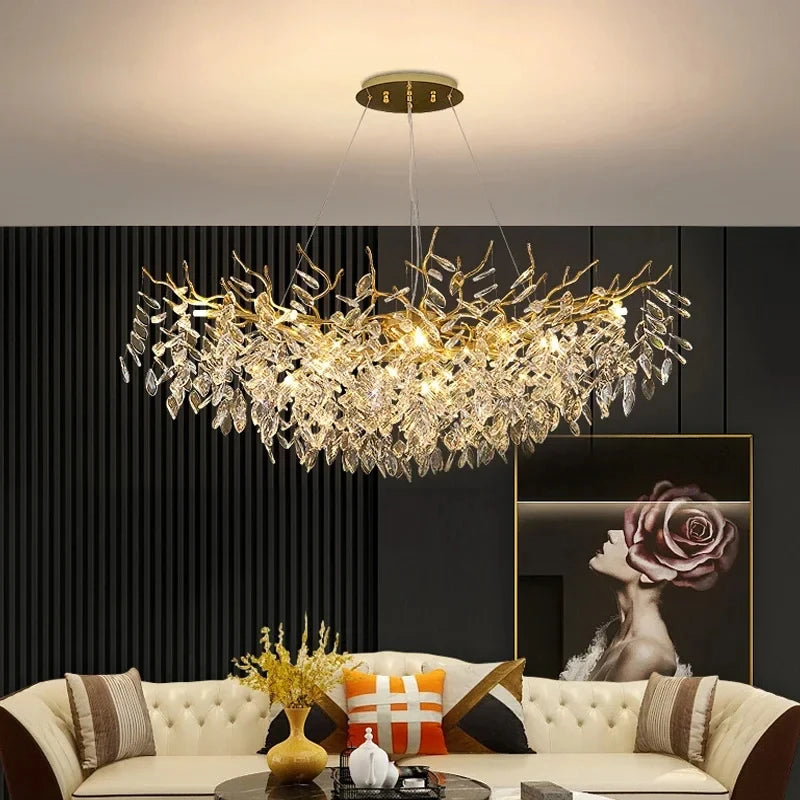Normichy Luxury Crystal LED Chandeliers For Living And Dining