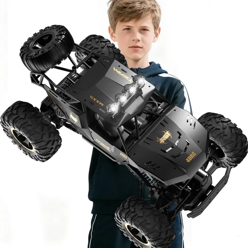 NONEDesign RC Rock Crawler Monster Truck 4WD with 2 Batteries