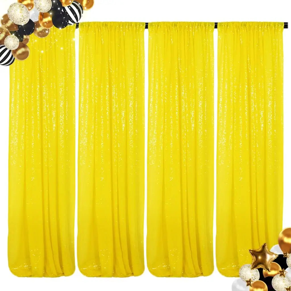 Sequin Backdrop Curtains Panels for Photography and Wedding Events